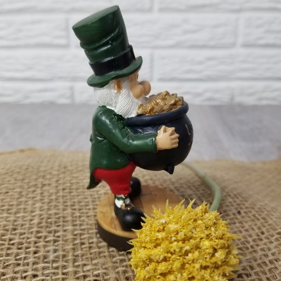 Wee Folk Leprechaun With Pot Of Gold Decor - Picture 2 of 6